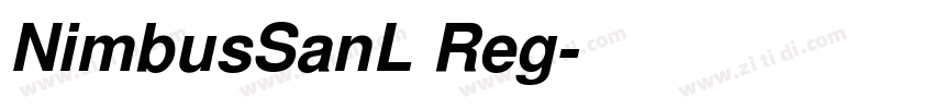 NimbusSanL Reg字体转换